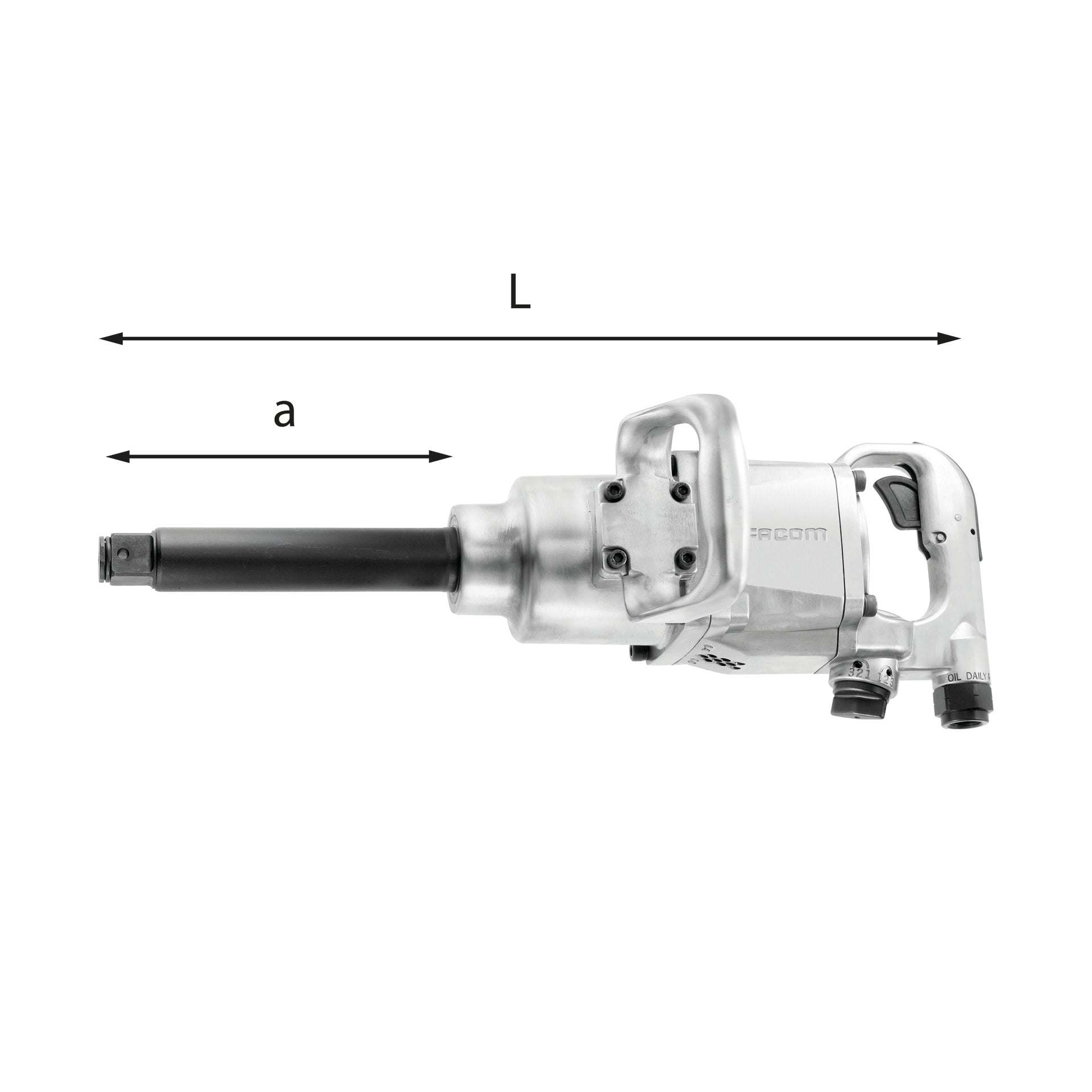 Avvitatore pneumatico - 910 EL11 - Avvitatore ad impulsi in alluminio - Usag