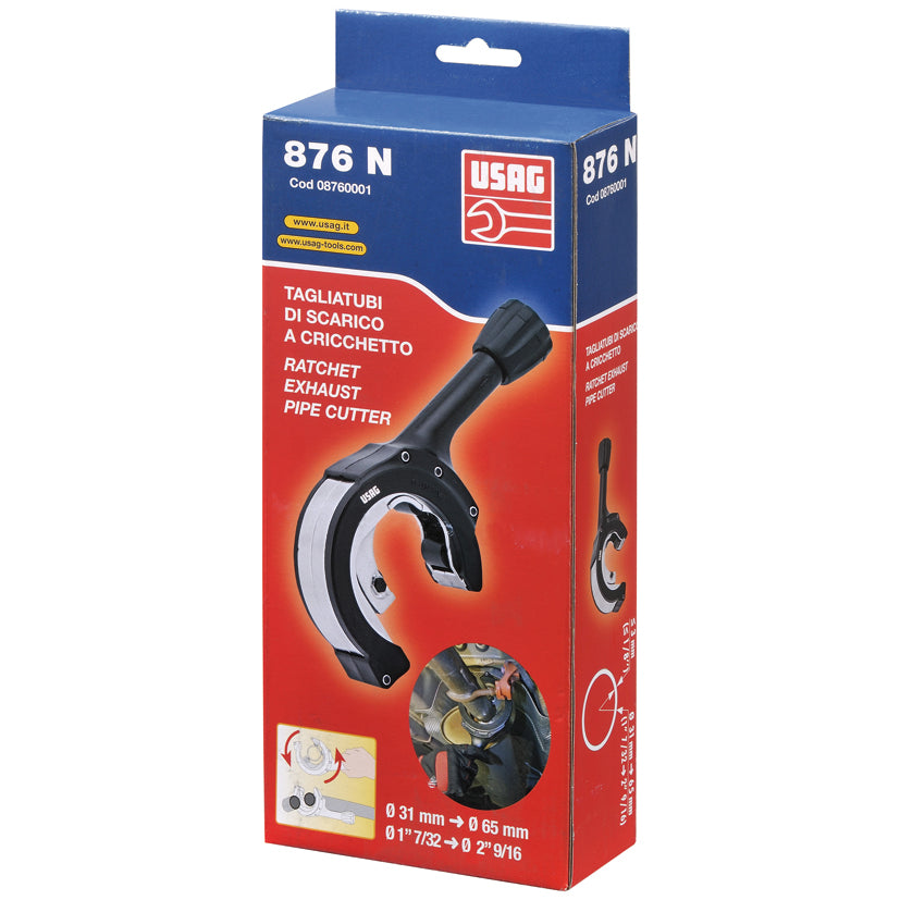 876 N - Tagliatubi a cricchetto per tubi di scarico - Usag - U08760001