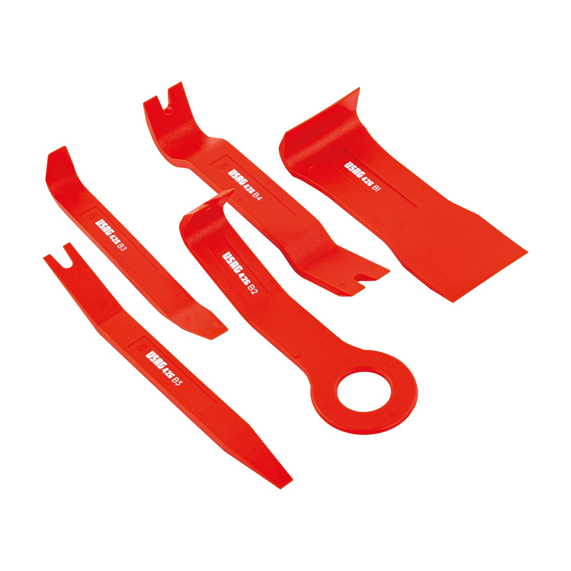 426 B/S5 - Kit of 5 tools for plastic components - Usag - U04260006
