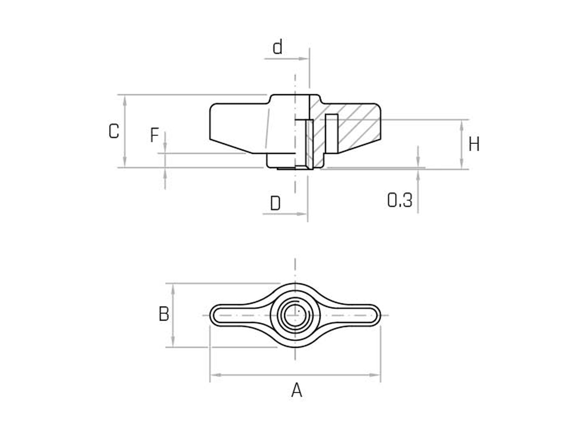 GB/FP - Galletto con foro passante