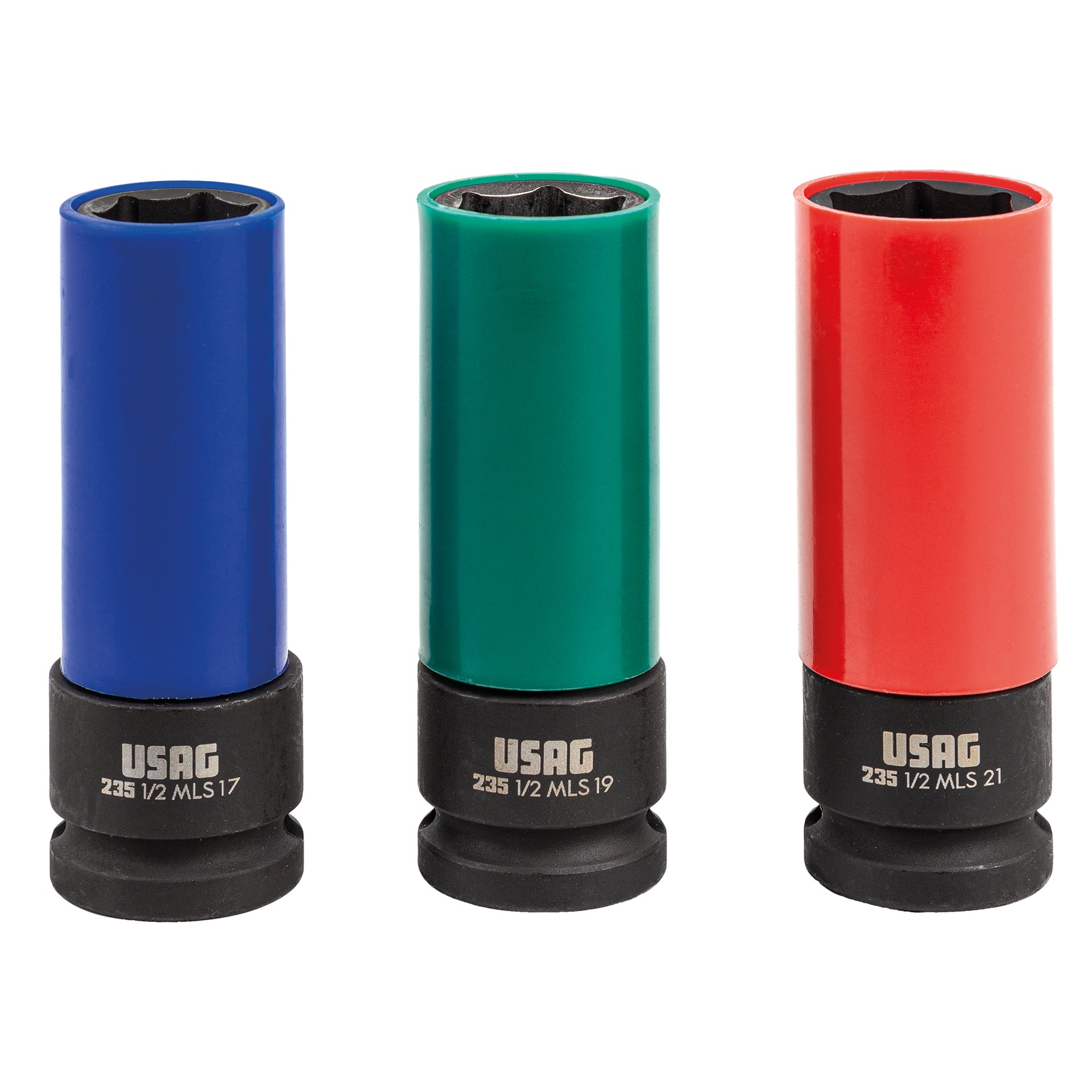 270 C/C3 - Assortiment en coffret modulaire avec douilles machines pour jantes alu avec protection Téflon (3 pcs) - Usag - U02700106