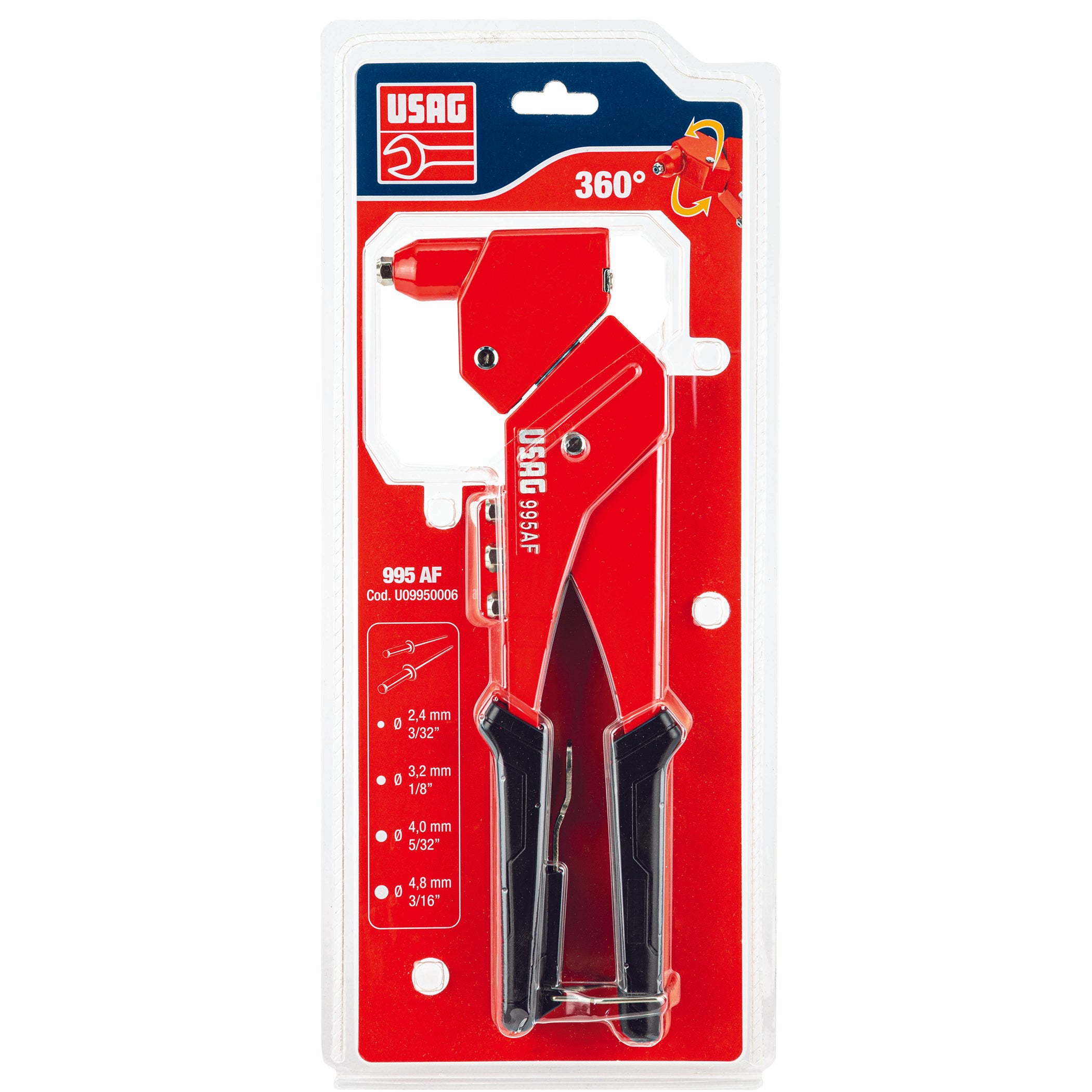 995 AF - Riveter with swivel head - Usag - U09950006