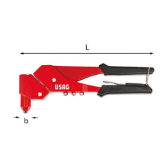 995 AF - Rivettatrice con testa orientabile - Usag - U09950006