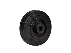 RNT and RGT spare wheels - WHEEL in black/grey rubber with plastic center - TROLLEYS - MEDIUM LOADS - TRANSPORT - INDUSTRIAL (Pack of 4)