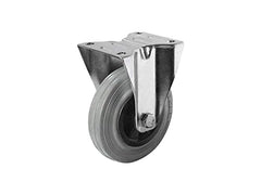 Roues de secours RNTS - ROUE en caoutchouc noir avec centre en plastique et SUPPORT - CHARGES MOYENNES - POUR CHARIOTS - TRANSPORT - INDUSTRIEL (Pack de 2 pièces)