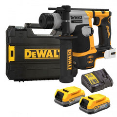Tassellatore SDS-PLUS 18V motore BRUSHLESS, 2 x POWERSTACK -16mm in VALIGETTA TSTACK e ACCESSORI - DeWALT - DCH172E2T-QW