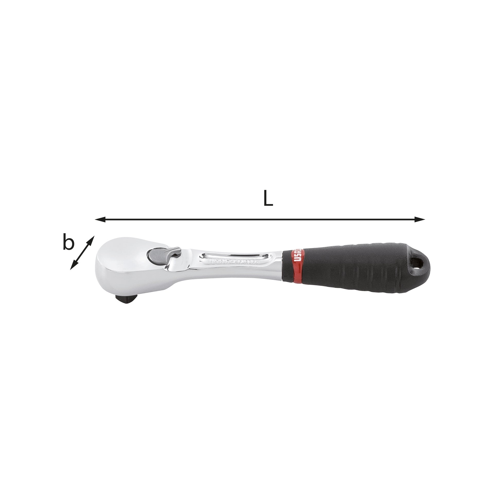 237 B 1/4 - Reversible ratchet with sealed mechanism - Usag - U02370112