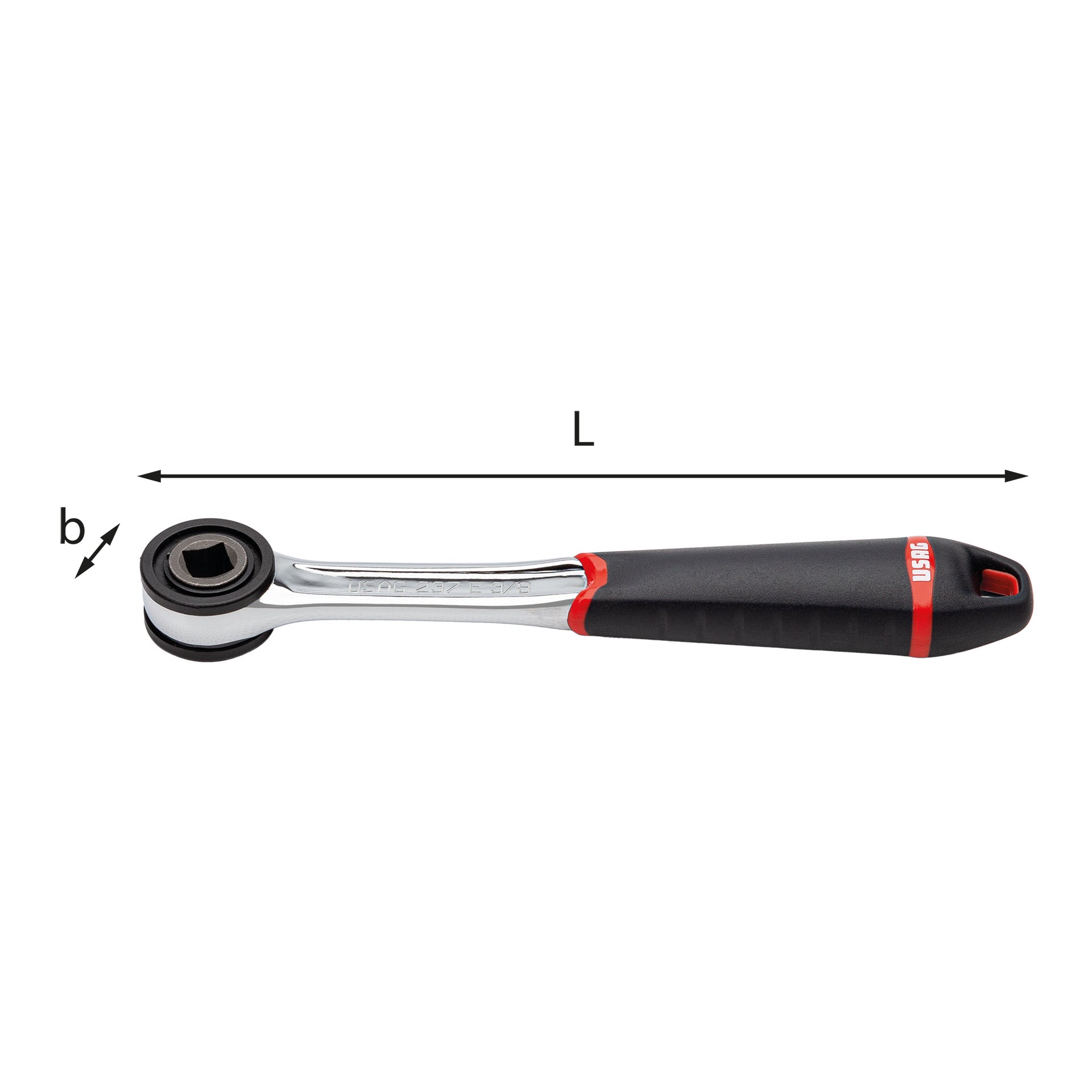 237 E 1/2 - Ratchet with female square drive - Usag - U02370047