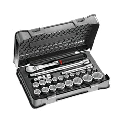 606 1/2 EB - Assortimento in cassetta di abs con bussole esagonali (23 pz) - Usag - U06060304