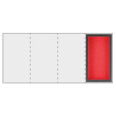 Modulo in spugna bicolore vuoto per minuteria | 519 MSK1 | Usag - U05190973