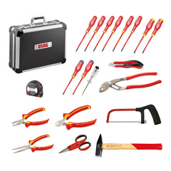 002 TME 20 - Valigia trolley con ASSORTIMENTO per la ELETTROTECNICA (20 pz) - Usag - U00020006