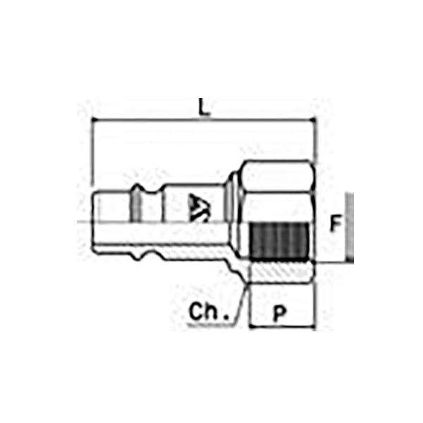 15/A OMNI - Innesto rapido FEMMINA profilo GERMANIA filettato - Raccorderia - Ani - Aria compressa (Conf. 10pz)