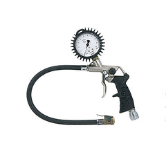 25/D-RB OM - Pistole di gonfiaggio OMOLOGATA MISE N°455 con ANTISCIVOLO in gomma e MANOMETRO Ø60 - Ani - Aria compressa - AH1708001A