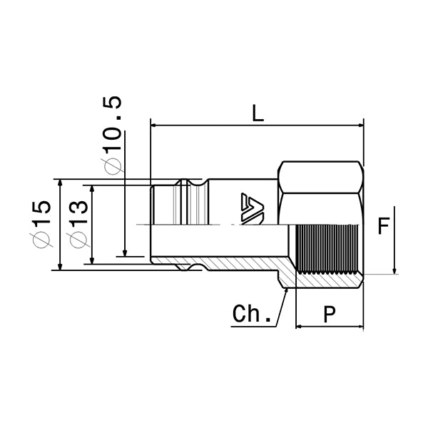 90-2 - Innesto rapido gigante FEMMINA filettato - Raccorderia - Ani - Aria compressa (Conf. 5pz)