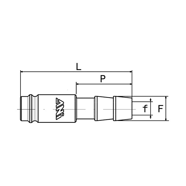 90-4 - GIANT quick coupling with RESCA - Fittings - Ani - Compressed air (Pack of 5 pieces)