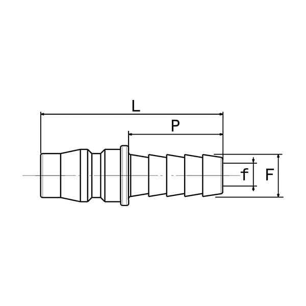 J3 - Quick coupling with RESCA JAPANESE profile - Fittings - Ani - Compressed air (Pack of 5 pieces)