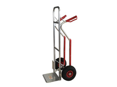 Carrelli a Mano 2 ruote PNEUMATICHE/ANTIFORATURA(Foam) | Telaio in alluminio 25×1,2 mm | MOD. 101AL | Carrello da trasporto portapacchi portata 150/180 Kg