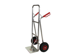 Carrelli a Mano 2 ruote PNEUMATICHE/ANTIFORATURA(Foam) | Telaio in alluminio 25×1,2 mm | MOD. 103AL | Carrello da trasporto portapacchi portata 150/200 Kg
