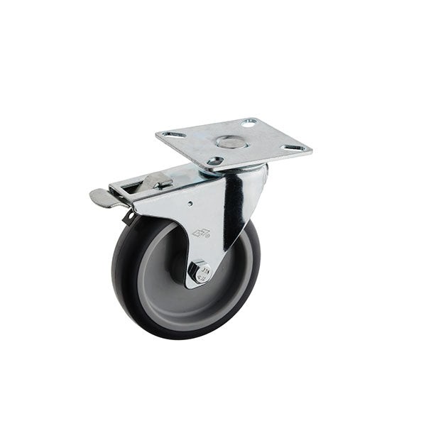 Replacement TPRP rollers - Gray thermoplastic rubber (TPR) wheels with polypropylene center - FURNITURE Wheels